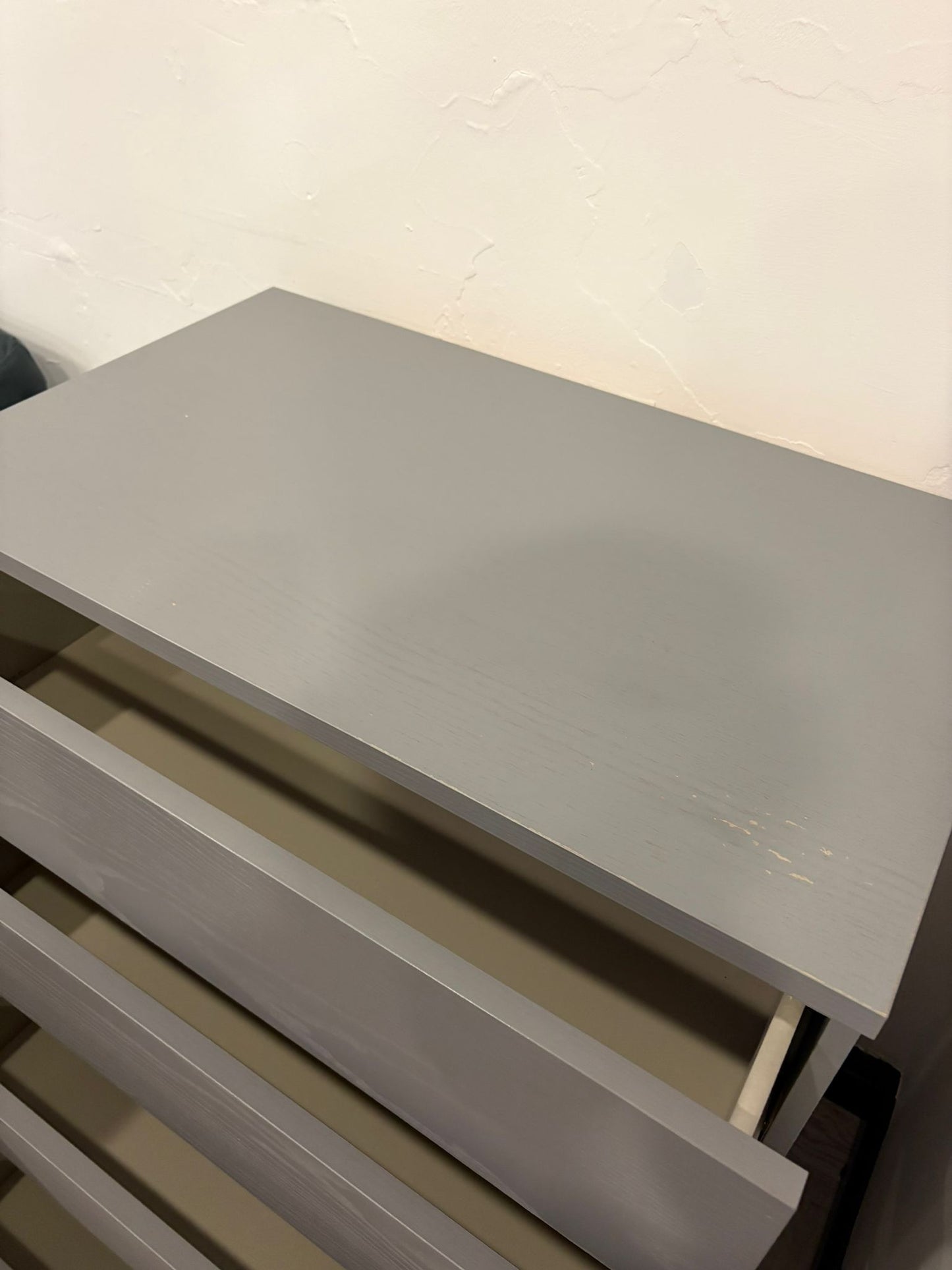Ikea Malm Grey 4 Drawer Chest (slight surface graze) #