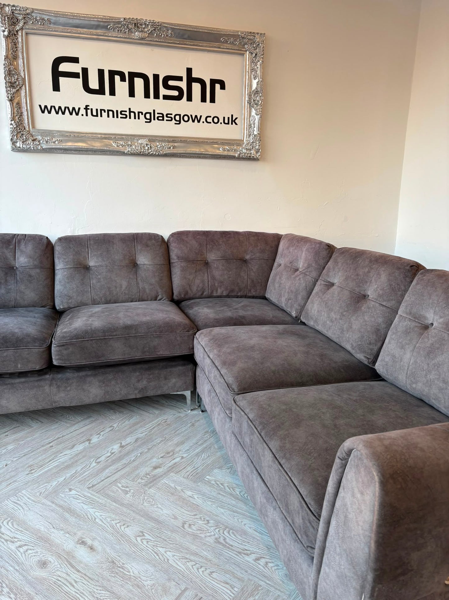 Large Grey Corner Sofa