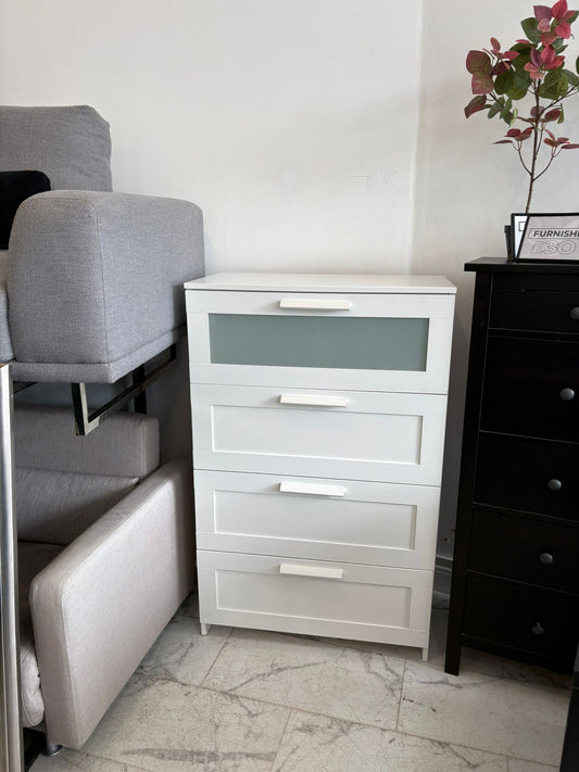 Ikea Brimnes White 4 Drawer Chest T