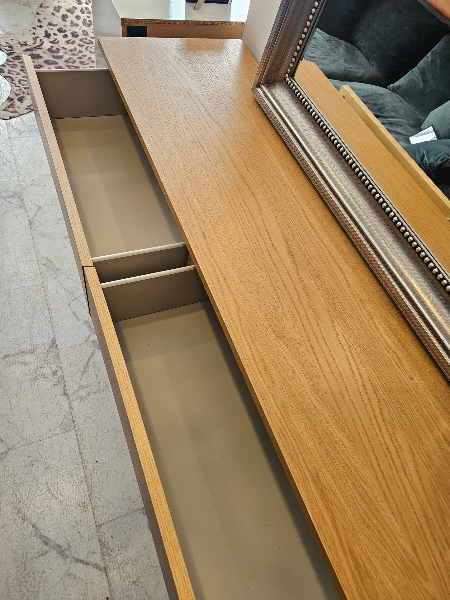 Ikea Malm Oak 6 Drawer Chest T