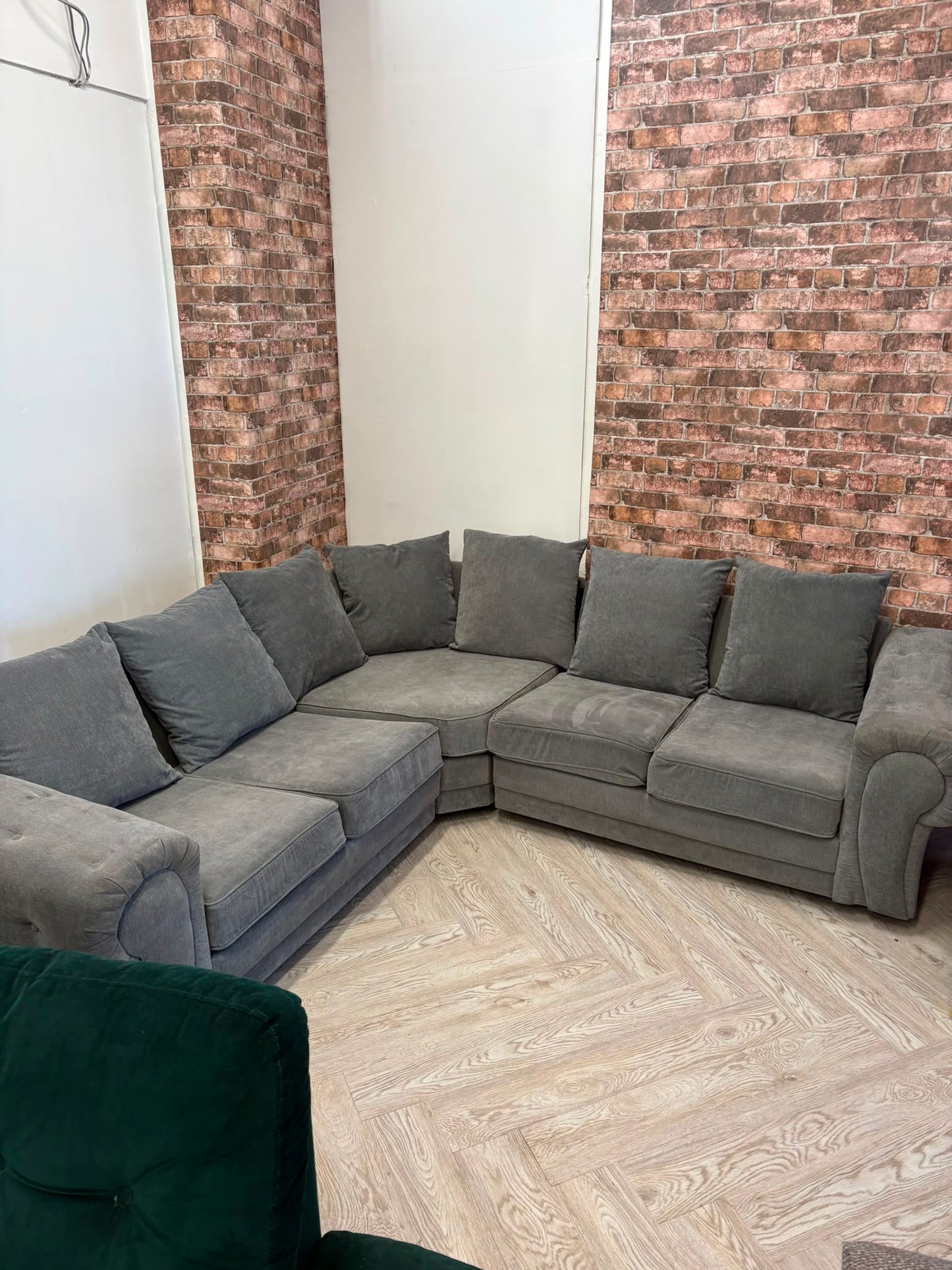Verona Grey Corner Sofa #