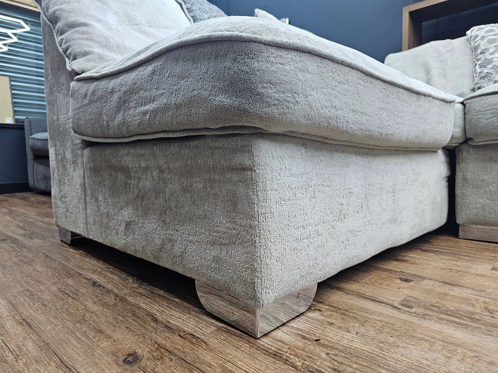 Sofology Greige Corner Sofa & Footstool