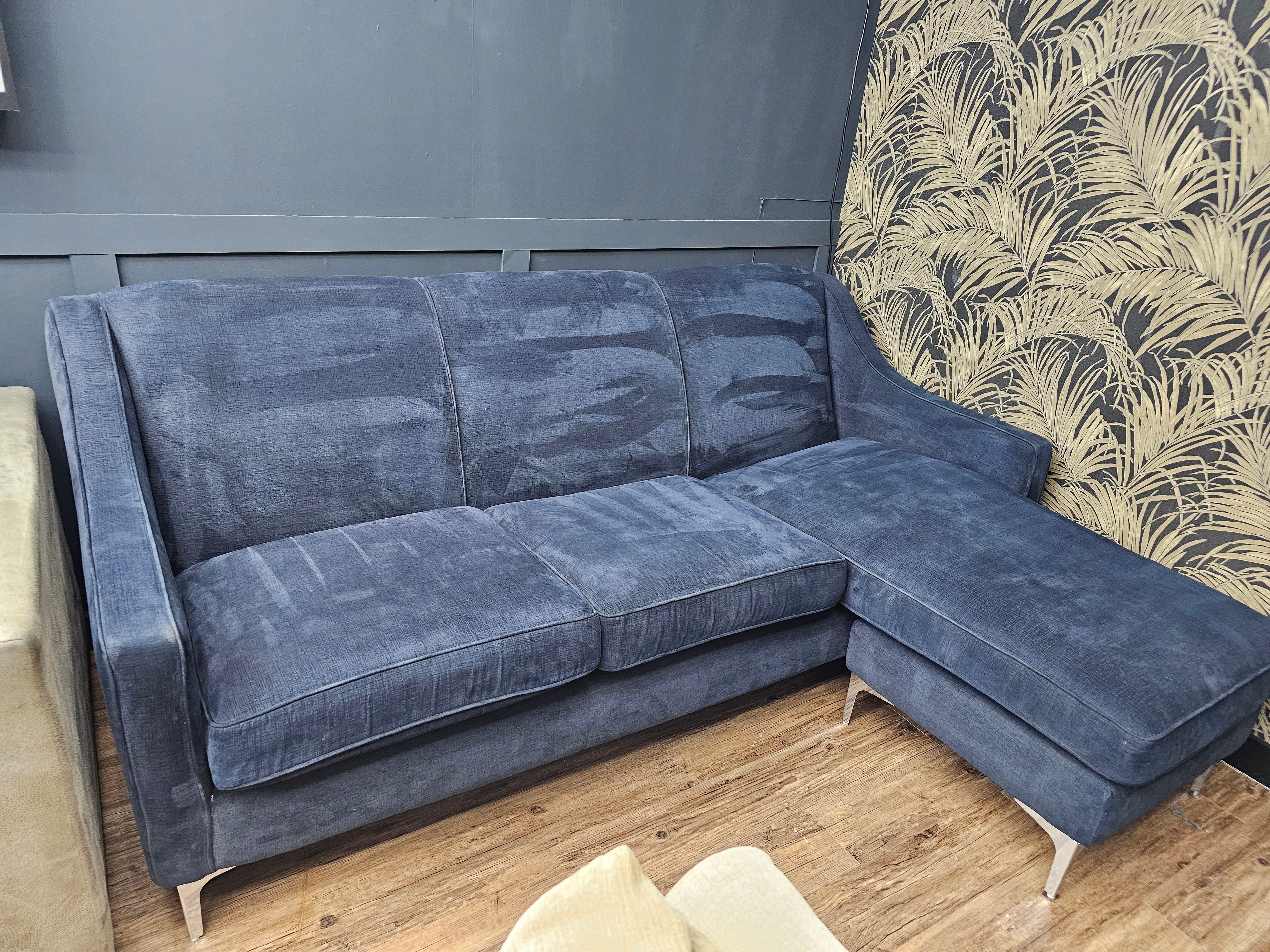 Sofology Navy Blue Corner Sofa