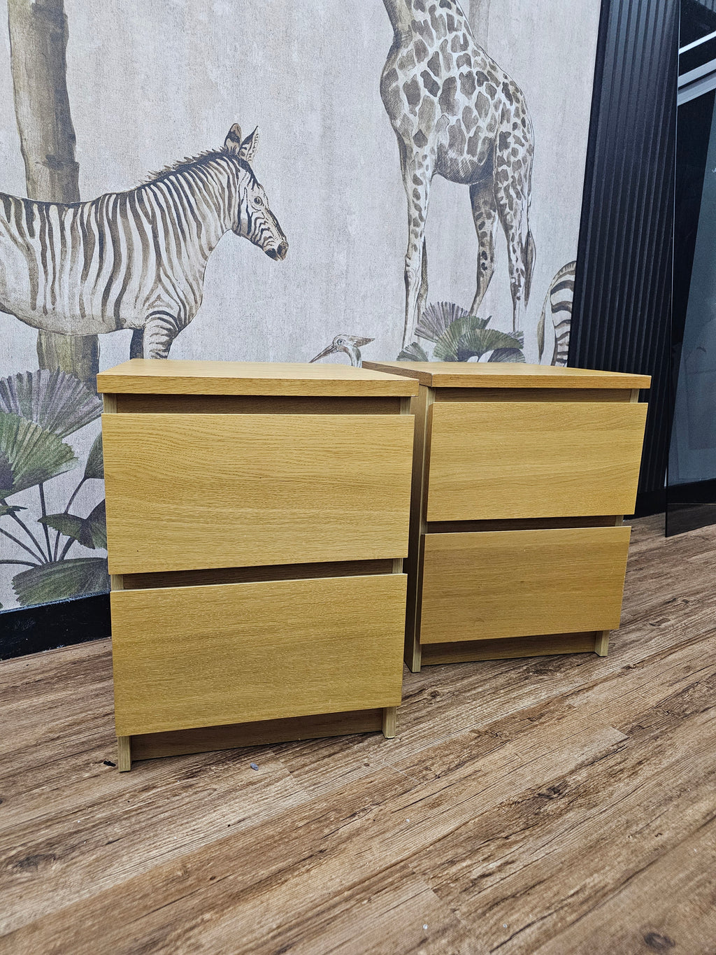 Ikea Malm 2 x 2 Drawer Bedside Chest