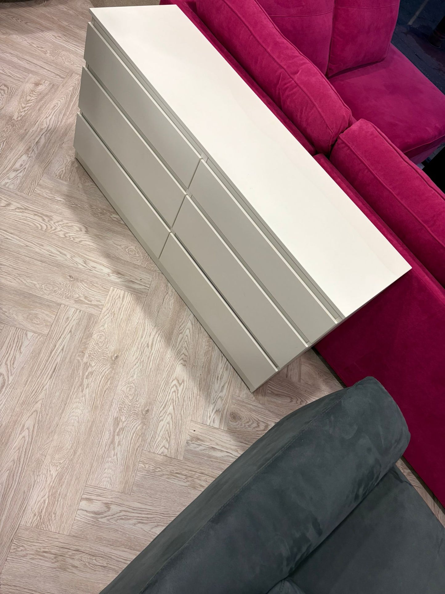 Ikea KULLEN White 6 Drawer Chest (smaller version of Malm)@