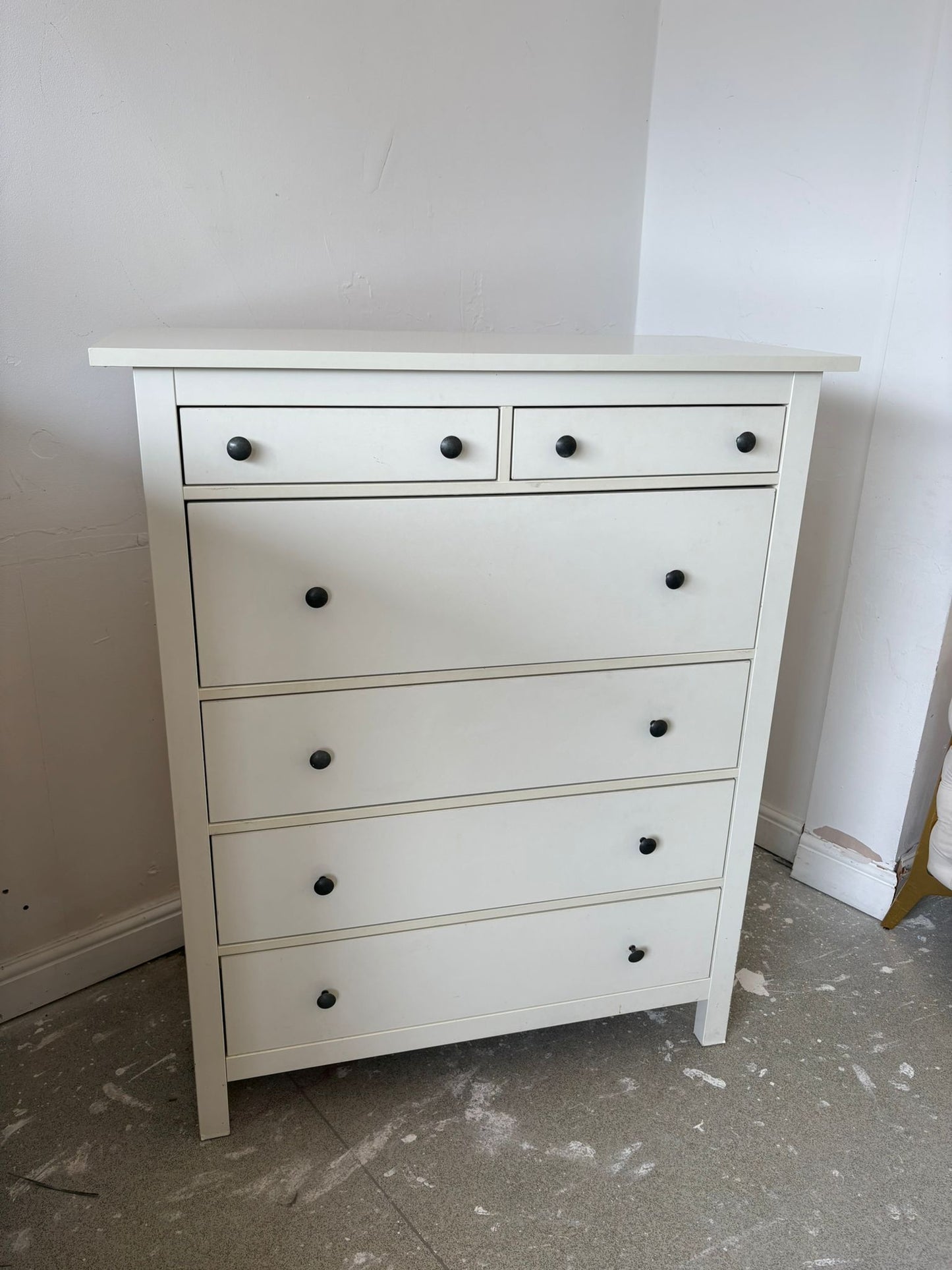 Ikea Hemnes White Gloss 6 Drawer Chest A