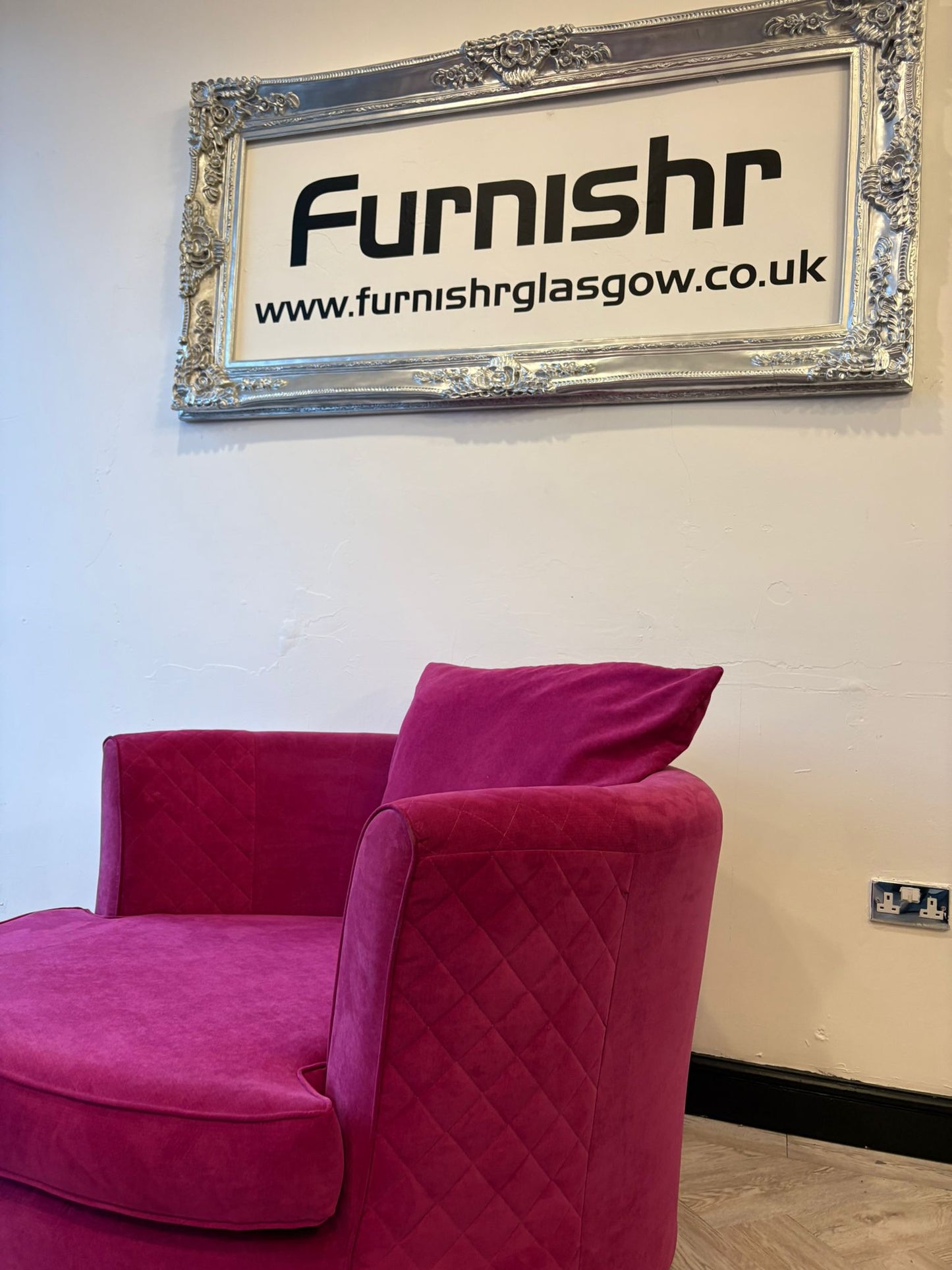 DFS Orka Large Swivel Chair in Hot Pink (matching corner Sofa also available)#