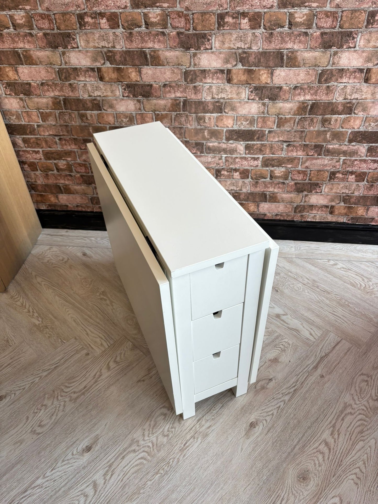 Ikea Norden White Gateleg Table @#