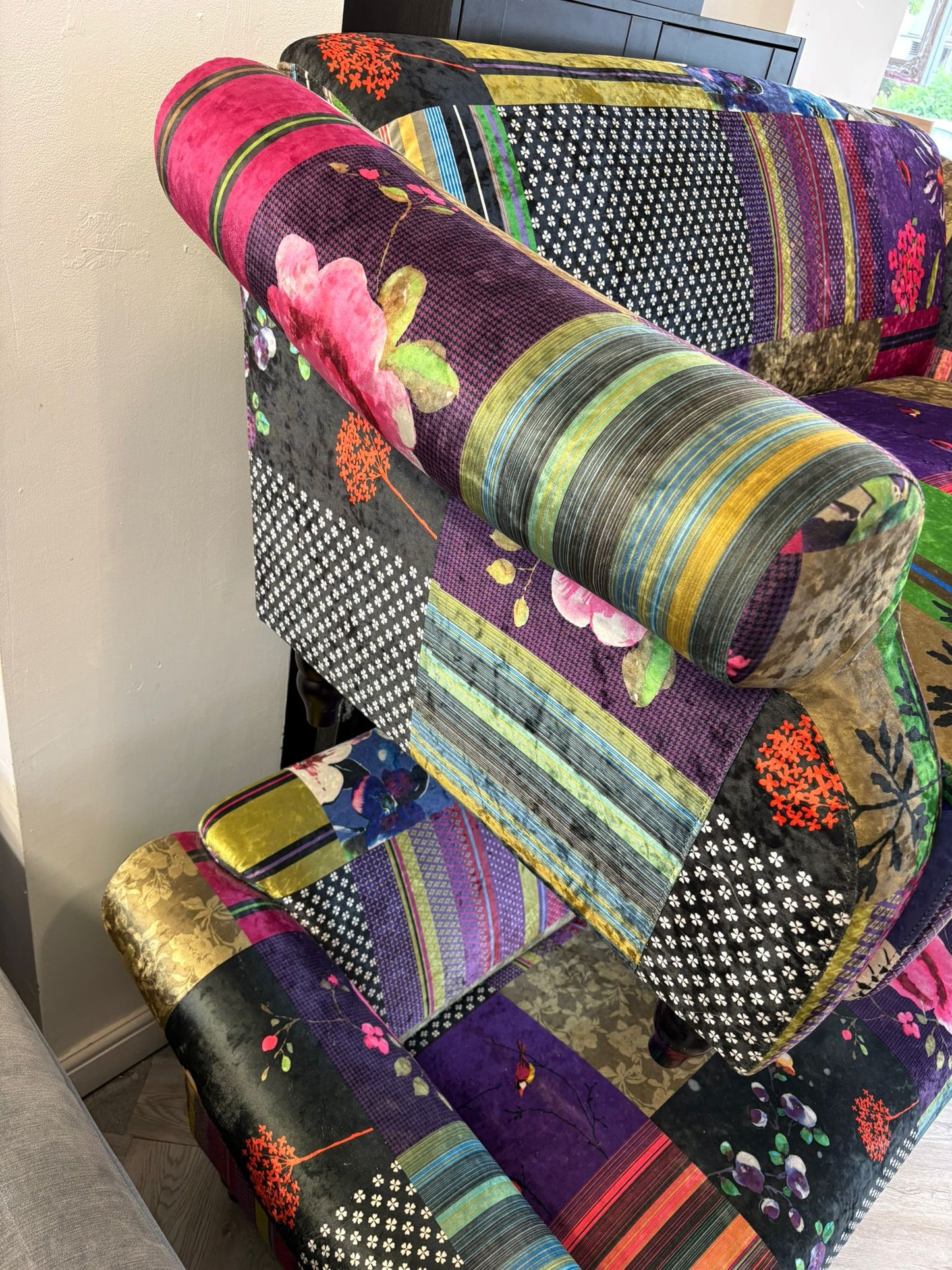 Multicoloured Patchwork 3&2 Seater Sofas #
