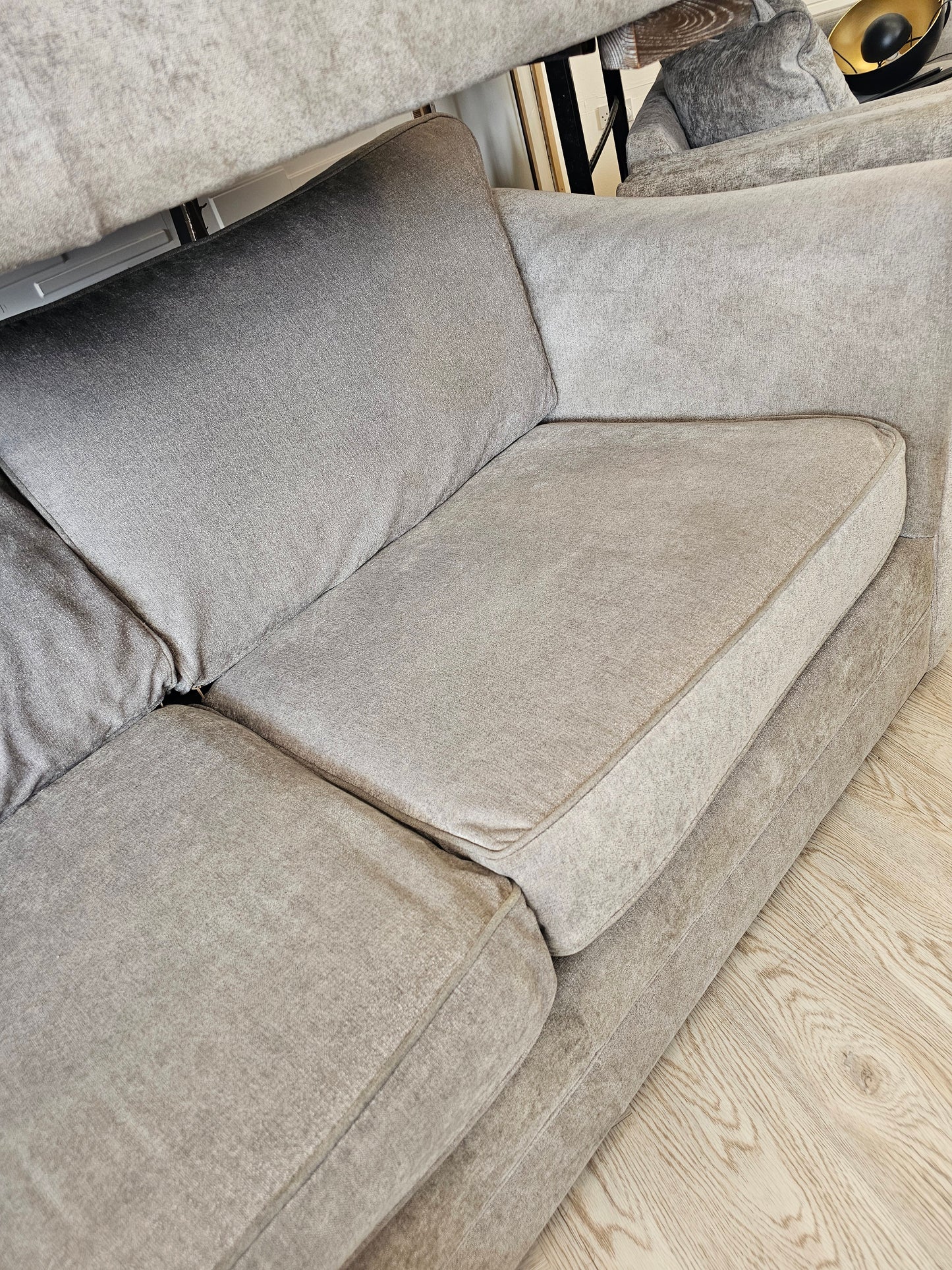Grey Fabric 3&2 Seater Sofas @