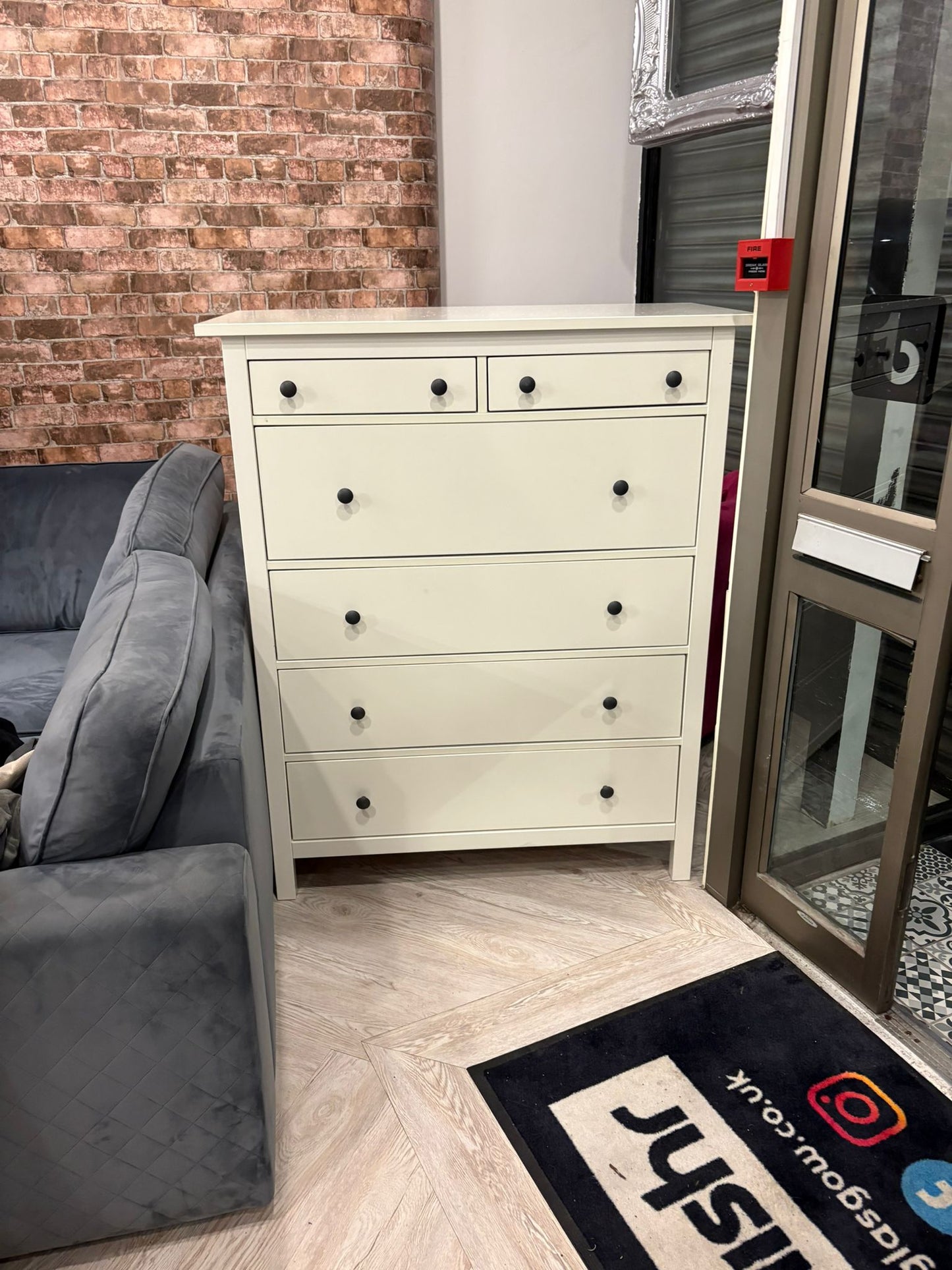 Ikea Hemnes White 6 Drawer Chest #
