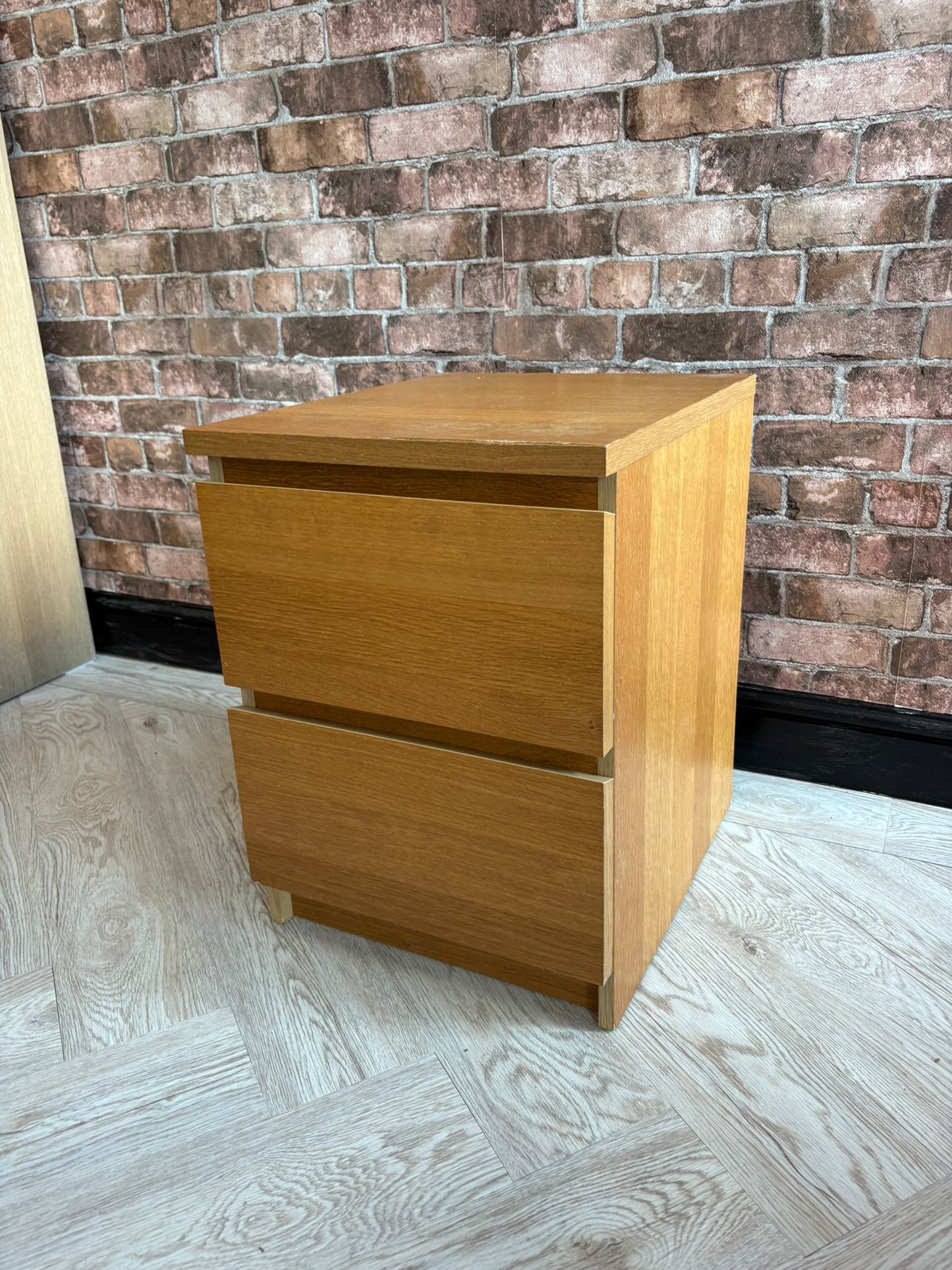 Ikea Malm Oak Drawer Chest @#
