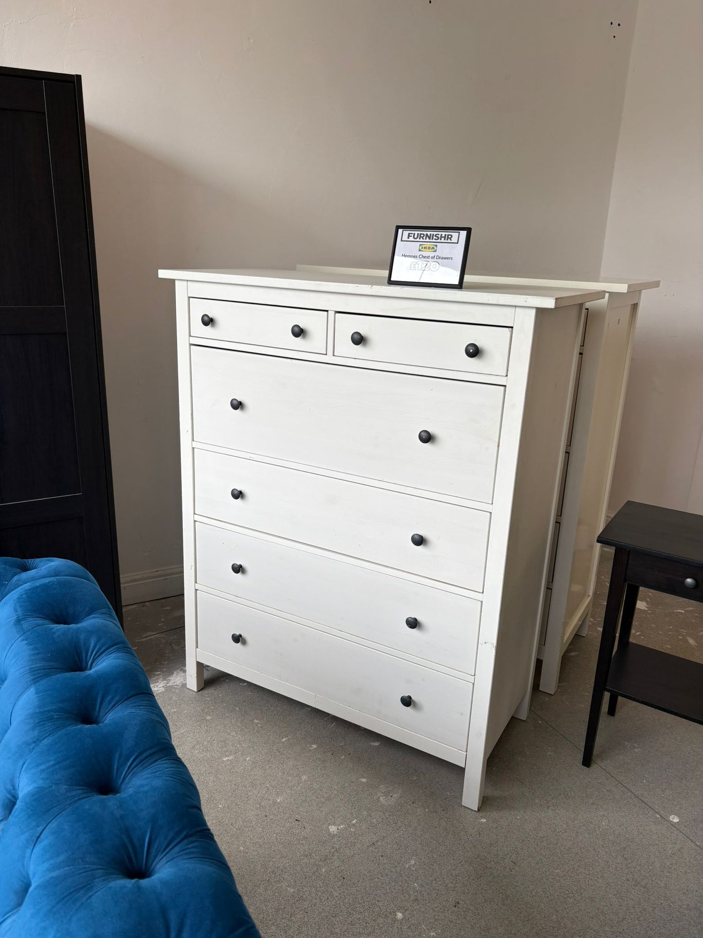 Ikea Hemnes White Stain 6 Drawer Chest T