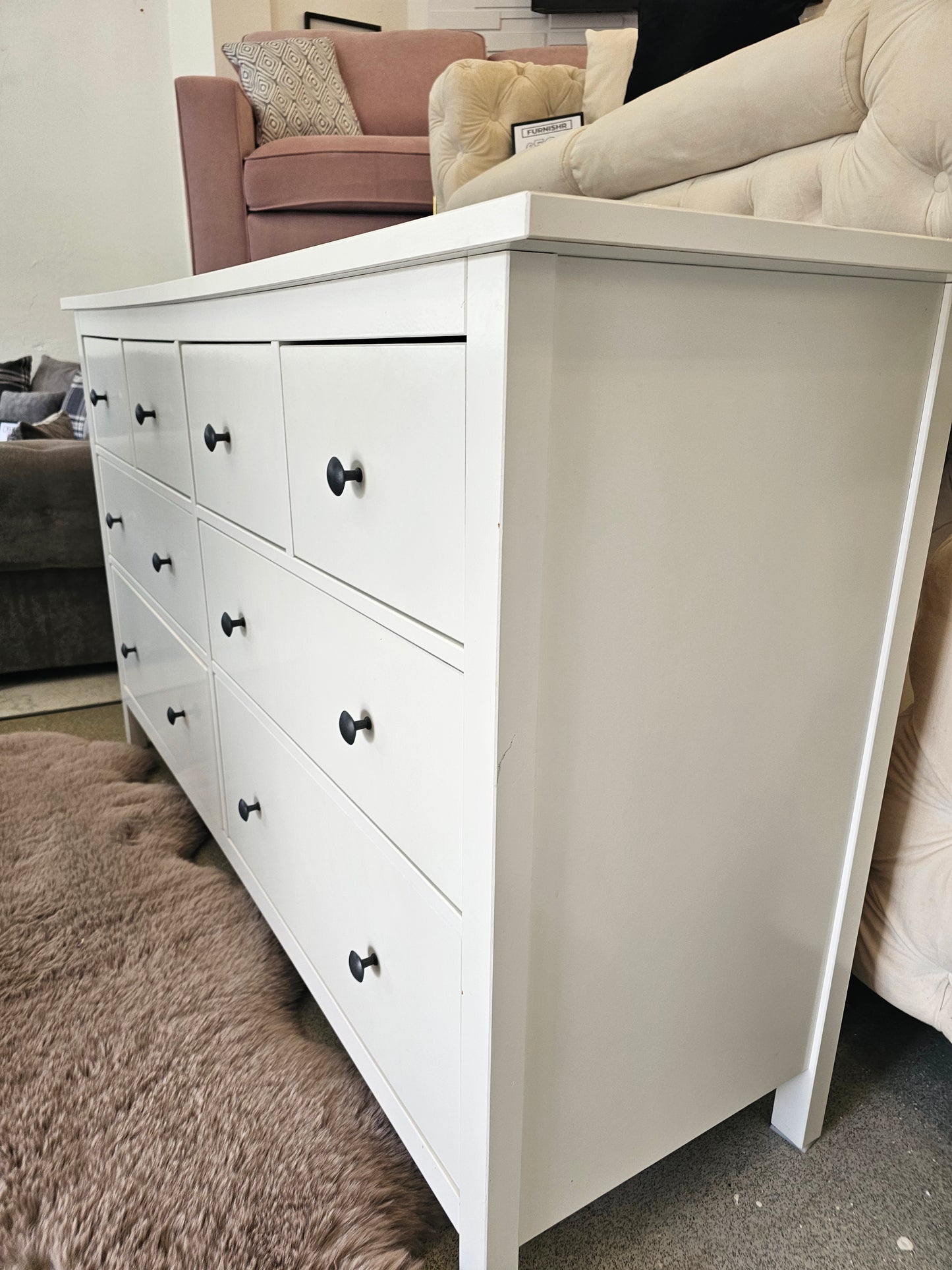 Ikea Hemnes White 8 Drawer Chest A