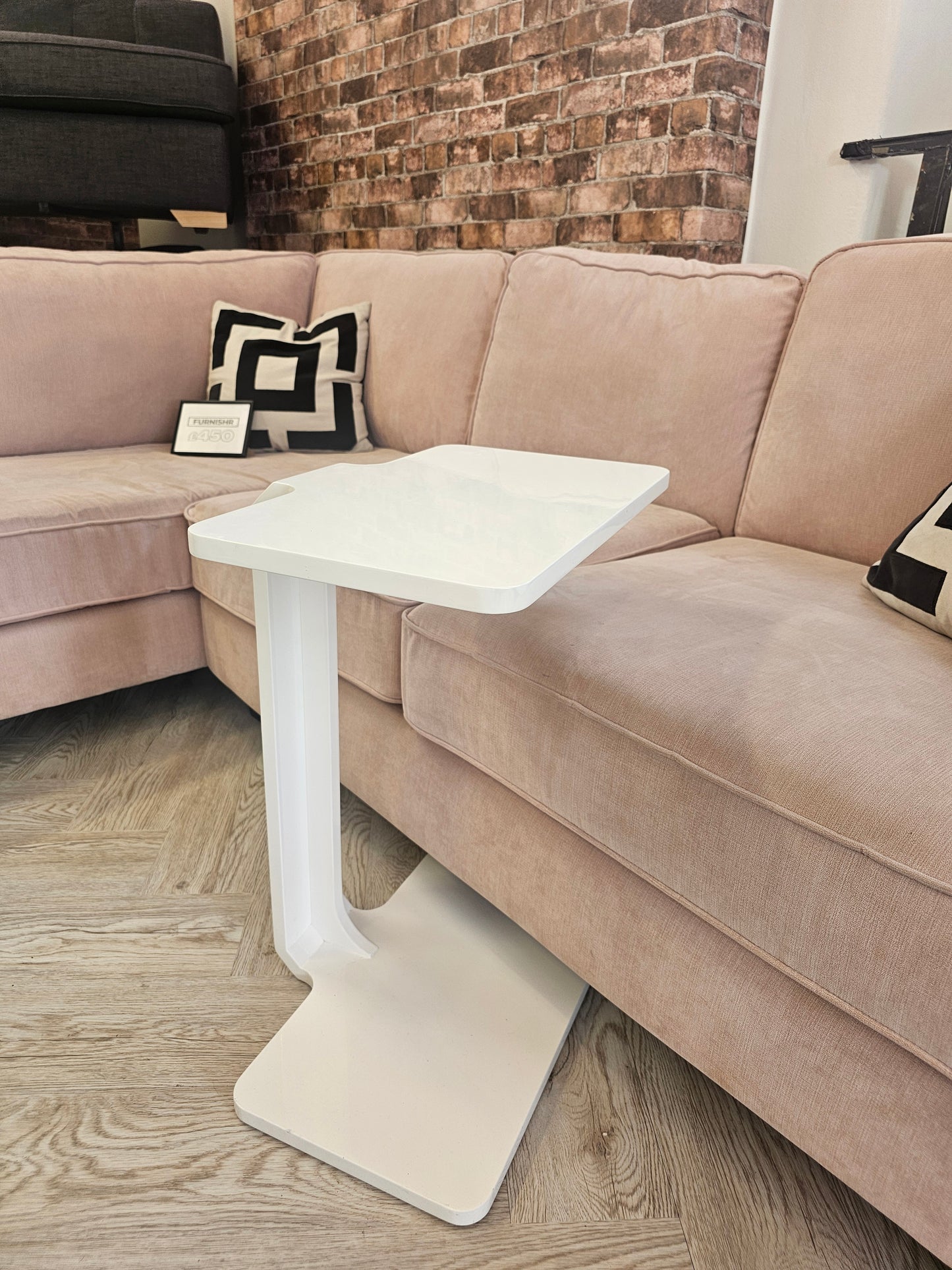 DFS Laptop Table in White High Gloss *RRP £150 @