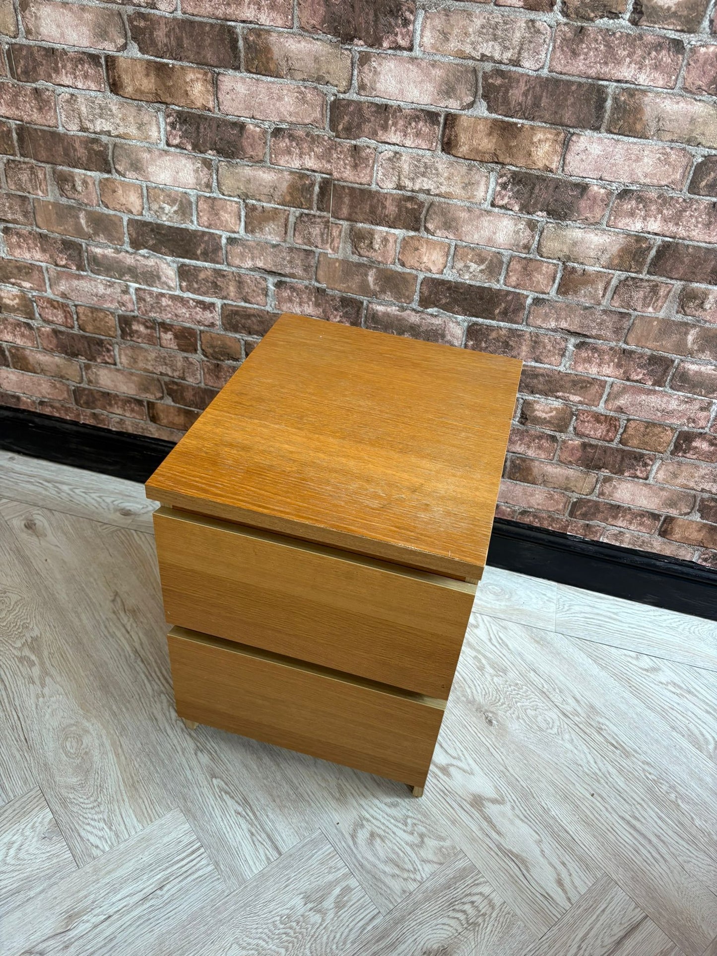 Ikea Malm Oak Drawer Chest @#