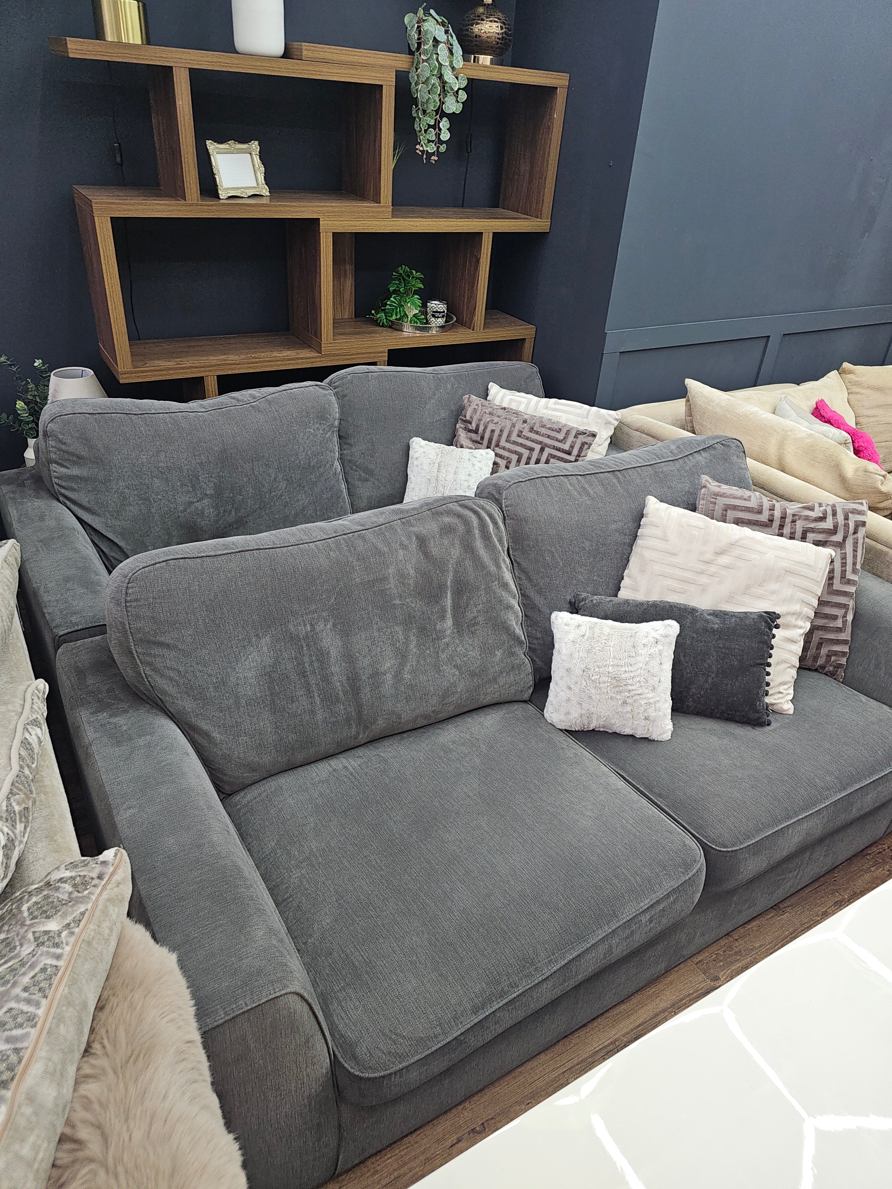 DFS Grey 2 x 2 Seater Sofas