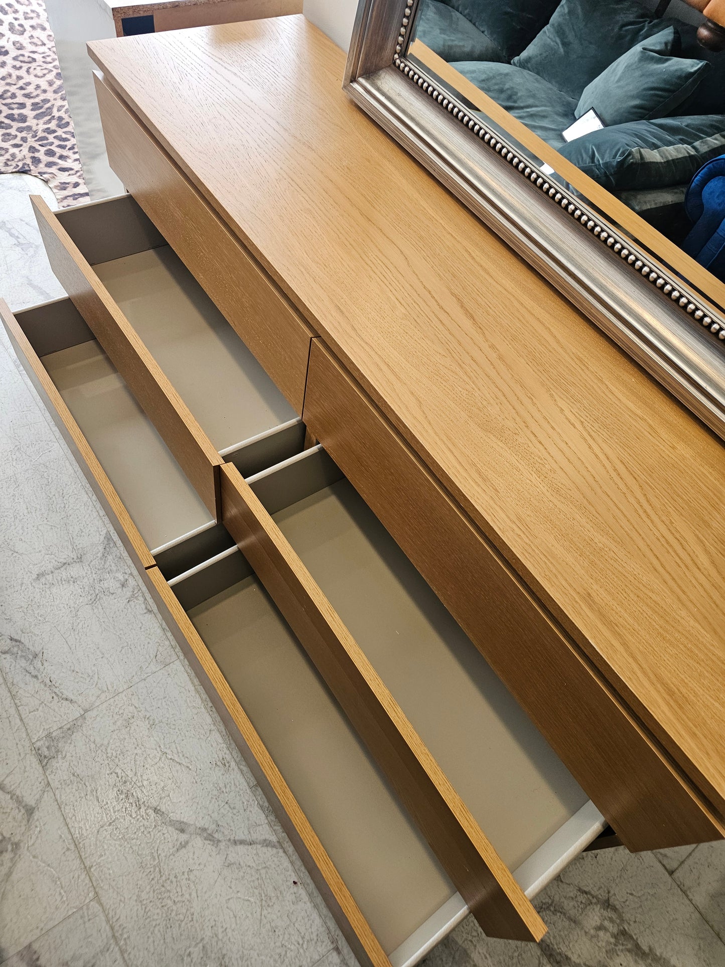 Ikea Malm Oak 6 Drawer Chest T