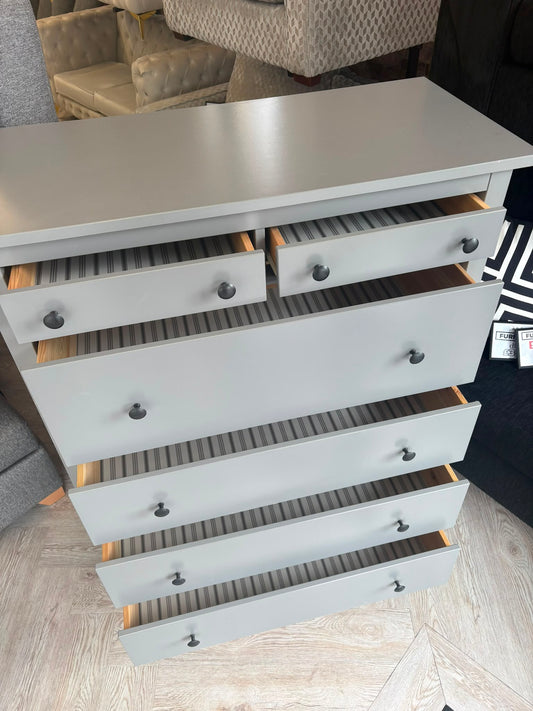 Ikea Hemnes Grey 6 Drawer Chest #