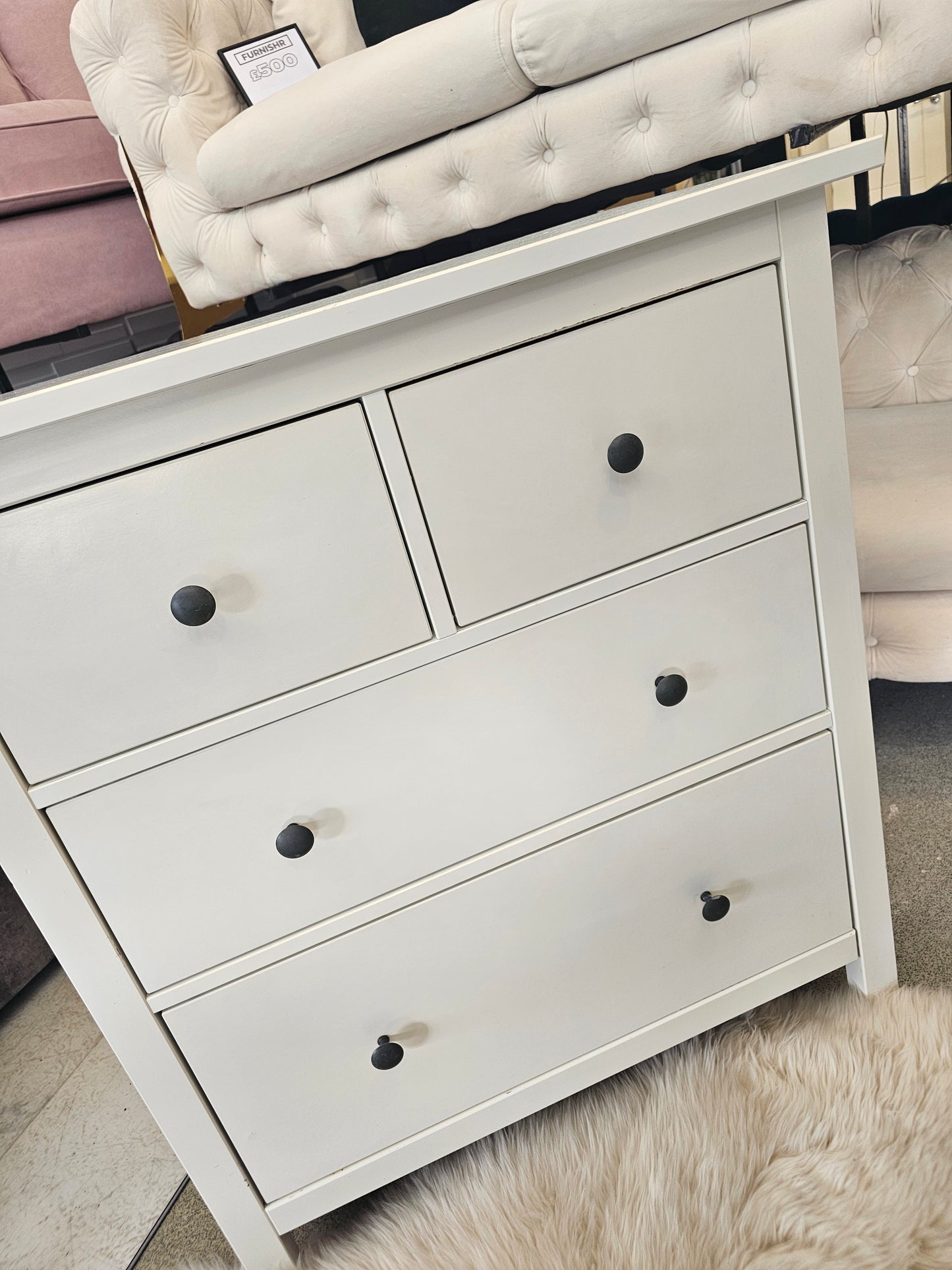 Ikea Hemnes White 4 Drawer Chest (discontinued) A