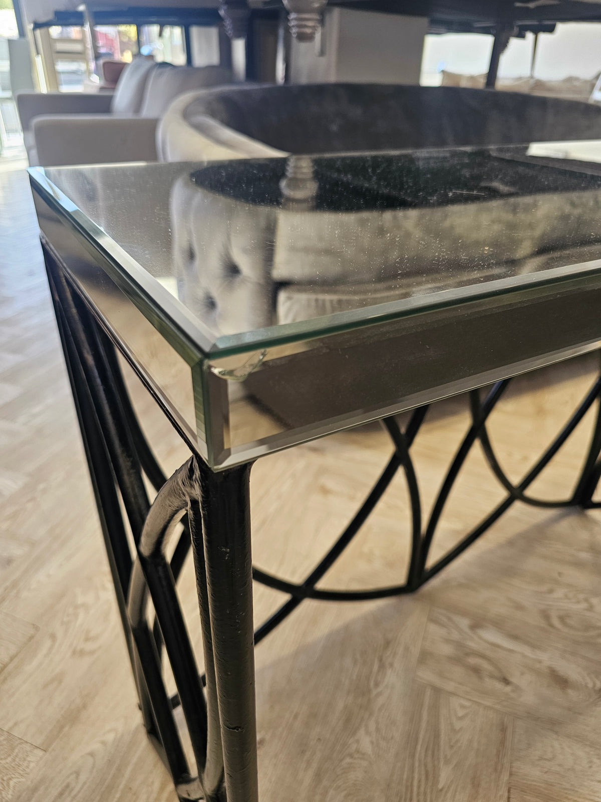 Mirror Console Table (chip in corner hence low price) @