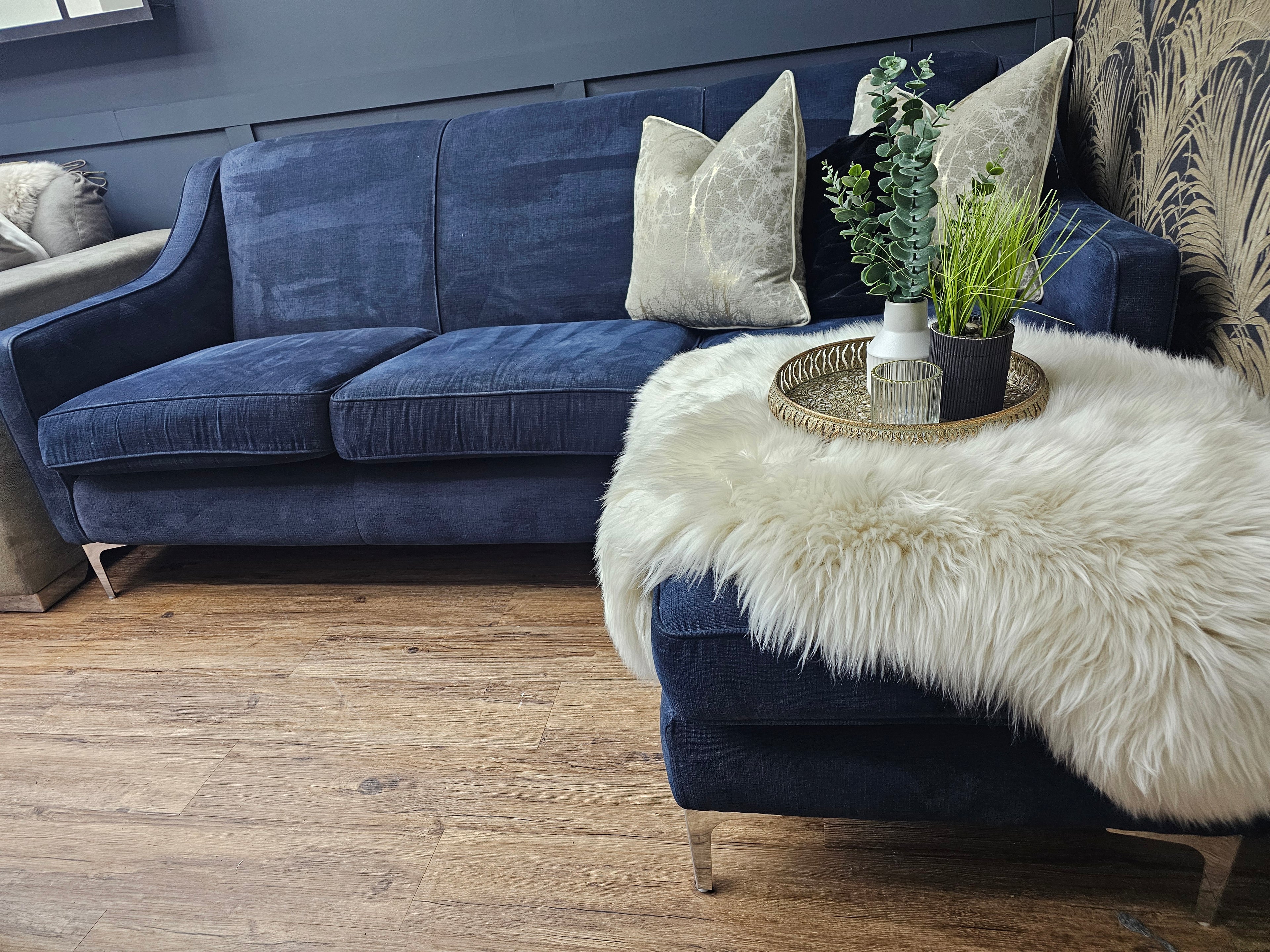 Sofology Navy Blue Corner Sofa