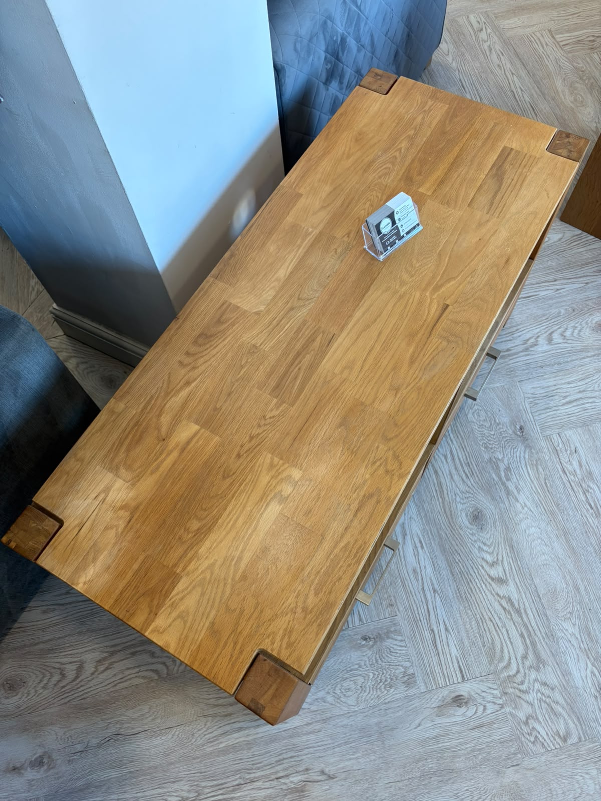 Oak TV Unit with Drawers @#